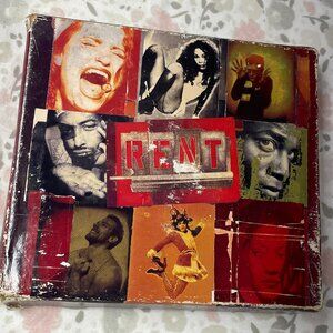 RENT 2 cassette box set - Original Broadway Cast Recording - WELL USED